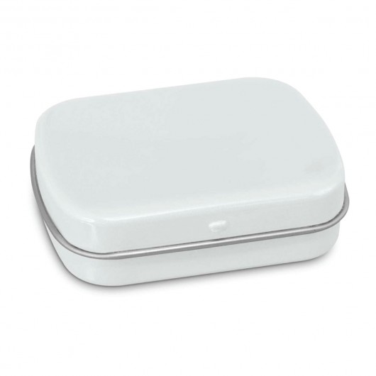 Small Tin Logo Mints white